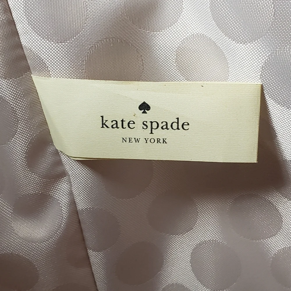 Kate Spade HUGE Cream Leather Tote Travel Bag Luggage Nuetral Normcore 19 x 11